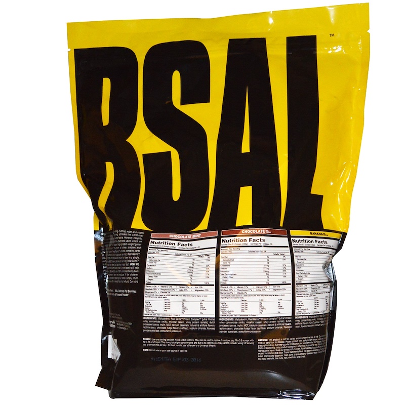 Universal Nutrition, Real Gains, Weight Gainer, Chocolate Ice Cream, 6.