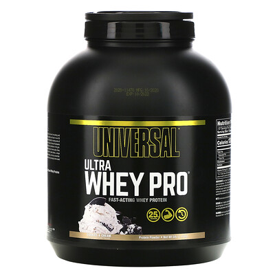 Universal Nutrition Ultra Whey Pro, белковый порошок, печенье и крем, 2,27 кг (5 фунтов)