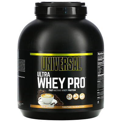 Universal Nutrition Ultra Whey Pro, протеиновый порошок, мокко и капучино, 2,27кг (5фунтов)