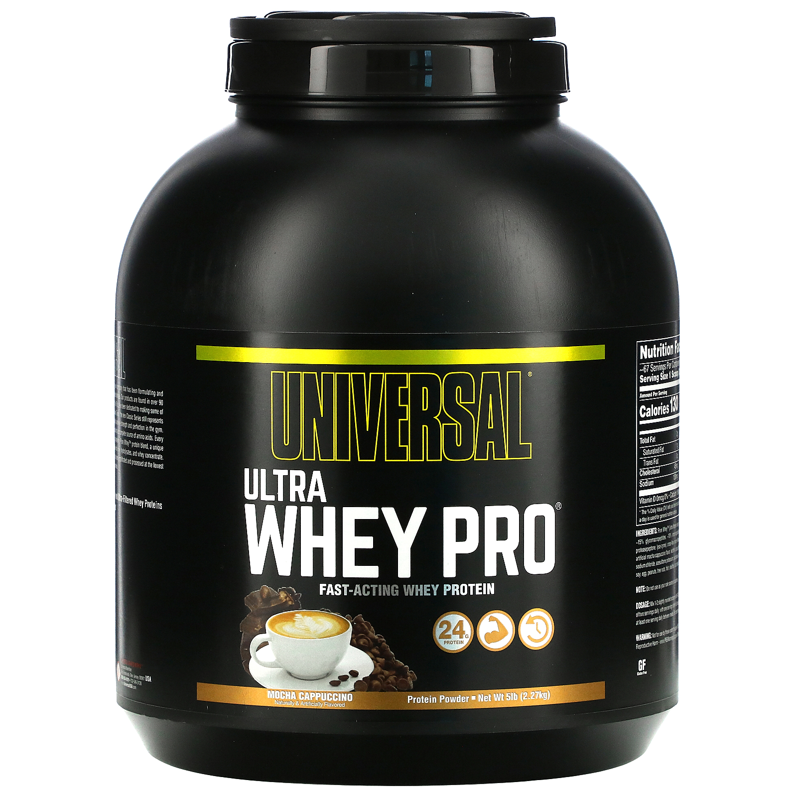 Universal Nutrition Ultra Whey Pro Protein Powder Mocha Cappuccino 5 Lb 2 27 Kg Iherb