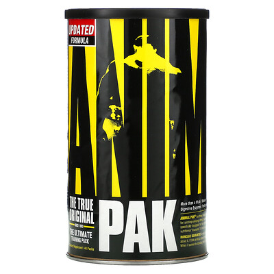 Universal Nutrition Animal Pak, комплекс для физической активности, 44пакетика