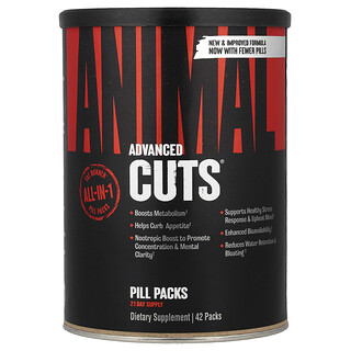 Animal, Advanced Cuts, Pill Packs, 42 Packs