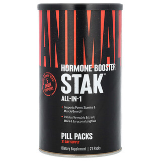 Animal, Stak, Hormoon Booster, Alles-in-1 Pillenverpakkingen, 21 Verpakkingen
