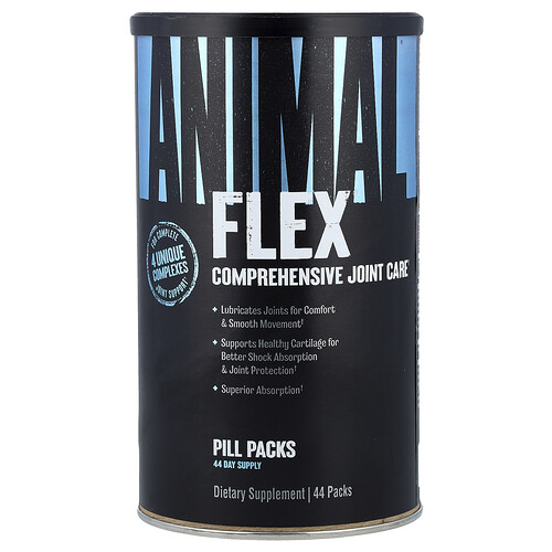 Animal, Flex, Monipuolinen nivelvalmiste, 44 pilleripakkausta