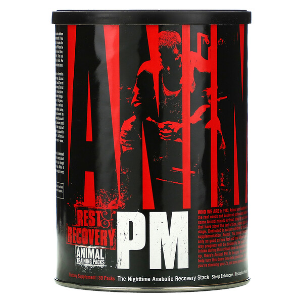 Universal Nutrition, Animal PM, The Nighttime Anabolic Recovery Stack, 30 Packs