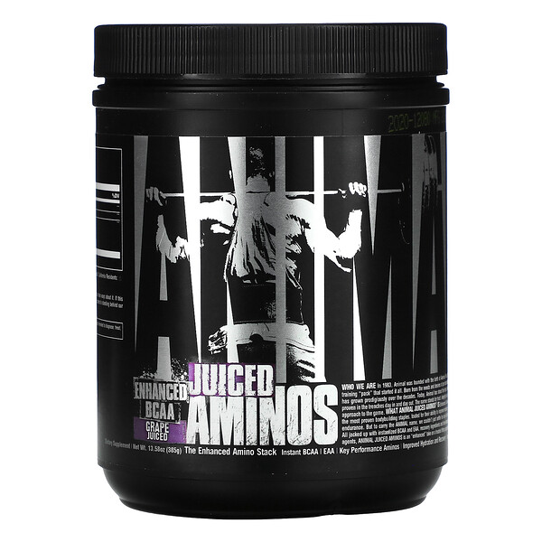 Universal Nutrition‏, Animal Enhanced BCAA, Juiced Aminos, Grape Juiced, 376 g