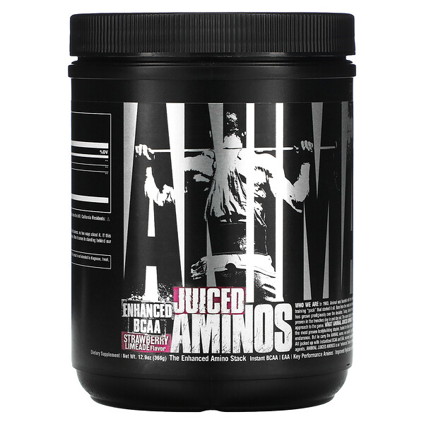 Universal Nutrition‏, Animal Juiced Aminos, בטעם לימונדה תות שדה, 366 גרם (12.9 אונקיות)