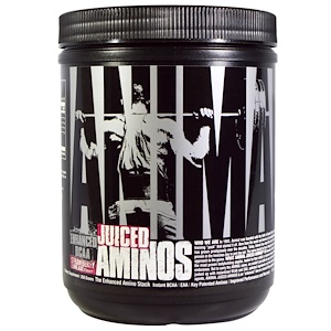 Universal Nutrition, Animal Juiced Aminos, усовершенствованные аминокислоты с разветвленной цепью, клубника-лайм, 358 г