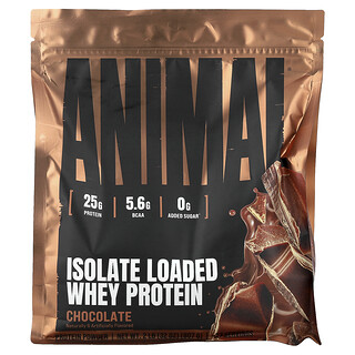 Animal, アイソレートローデッドホエイプロテインパウダー、チョコレート、907g（2ポンド）