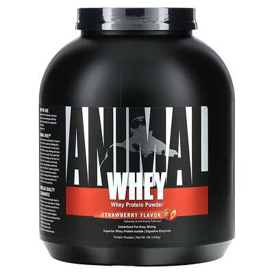 

Animal, Whey Protein Powder, Strawberry, 4 lb (1.81 kg)