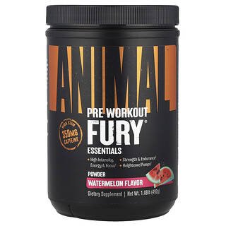 Animal, Fury®, Essentials, Pré-treino, Melancia, 492 g (1,08 lb)