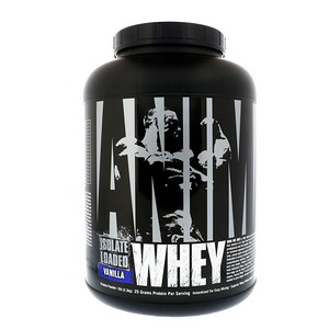 Отзывы о Юниверсал Нутришэн, Animal Whey Isolate Loaded, Vanilla, 5 lb (2.3 kg)