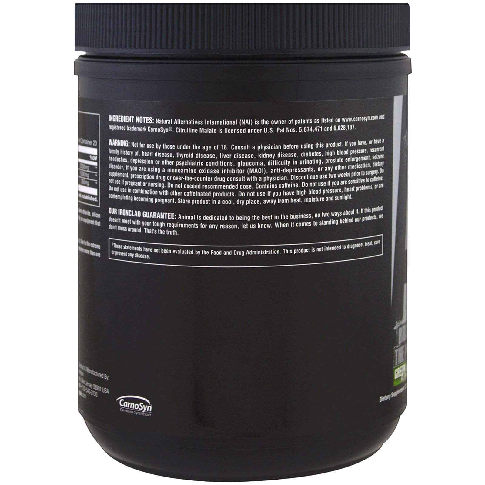 Universal Nutrition, Animal Fury, The Complete PreWorkout