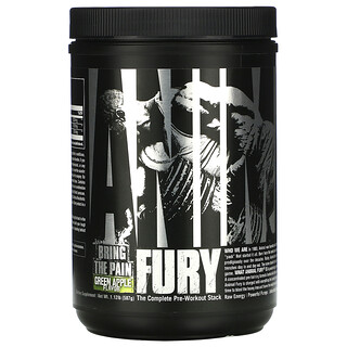 Universal Nutrition, Animal Fury, Maçã Verde, 495,9 g