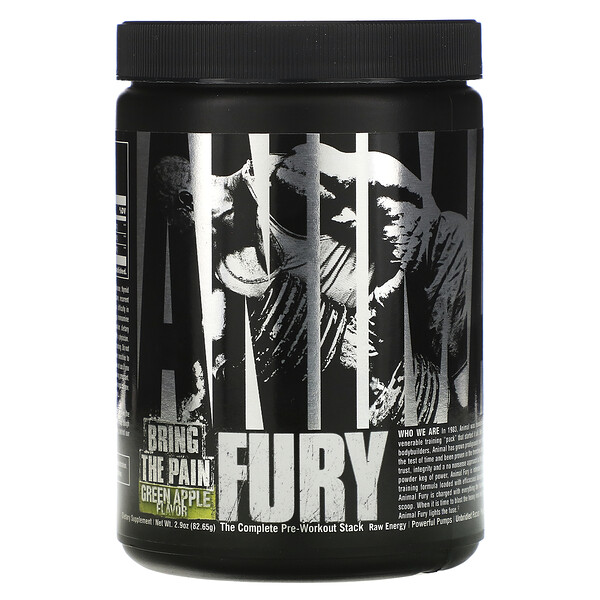 Universal Nutrition, Animal Fury, Grüner Apfel, 82,65 g