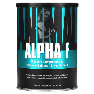 

Animal Alpha F Women's Comprehensive Hormone Balance & Health Pack 30 Packs