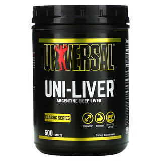 Universal Nutrition, Classic Series, Uni-Liver, Argentine Beef Liver, 500 Tablets