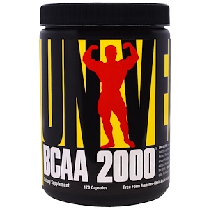 Universal Nutrition, BCAA 2000, 120 Капсул