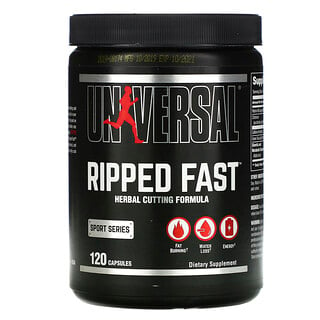 Universal Nutrition, Ripped Fast, Herbal Cutting Formula, 120 Capsules