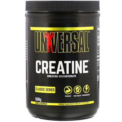 

Creatine, Unflavored, 500 g, 1.1 lb (500 g)