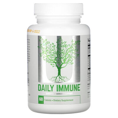 Universal Nutrition Daily Immune, 60 Tablets