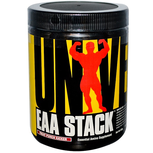 Universal Nutrition, EAA Stack, Essential Amino Supplement, Fruit Punch Kicker, 260 g (Discontinued Item) 