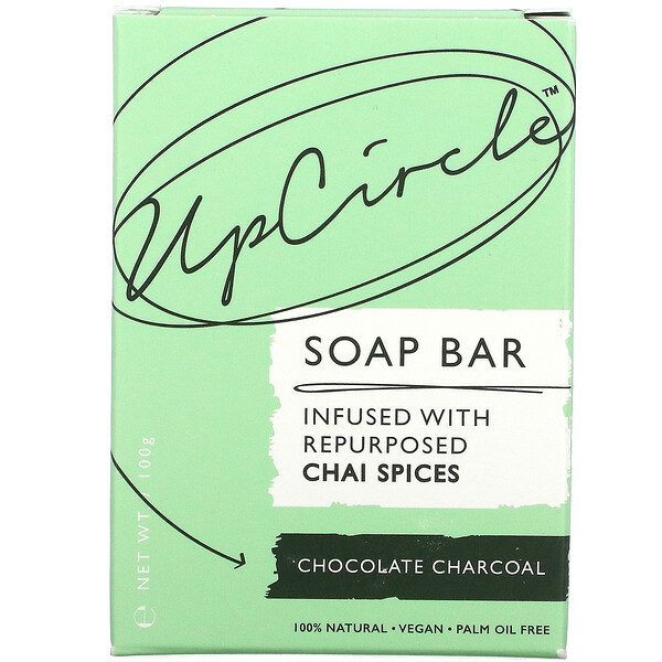 UpCircle, Soap Bar, Chocolate Charcoal, 1 Bar