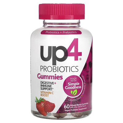 up4 Probiotics Gummies Mixed Berry 60 Gummies