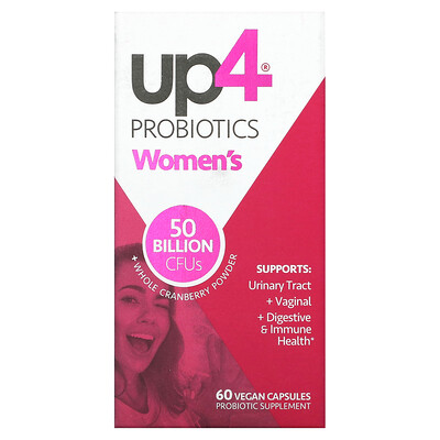 up4  Probiotics Women's  50 Billion  60 Vegan Capsules (25 Billion CFUs per Capsule)