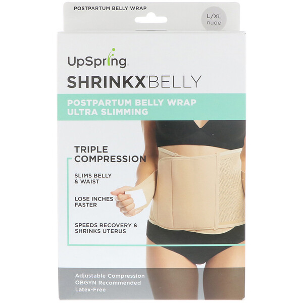 UpSpring‏, Shrinkx Bely, חגורת בטן לאחר הלידה, מידה L/XL‏,  צבע גוף