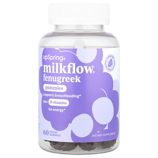 آبسرينغ‏, علكات الحلبة من Milkflow® ، بنكهة العنب الطبيعي ، 60 علكة نباتية