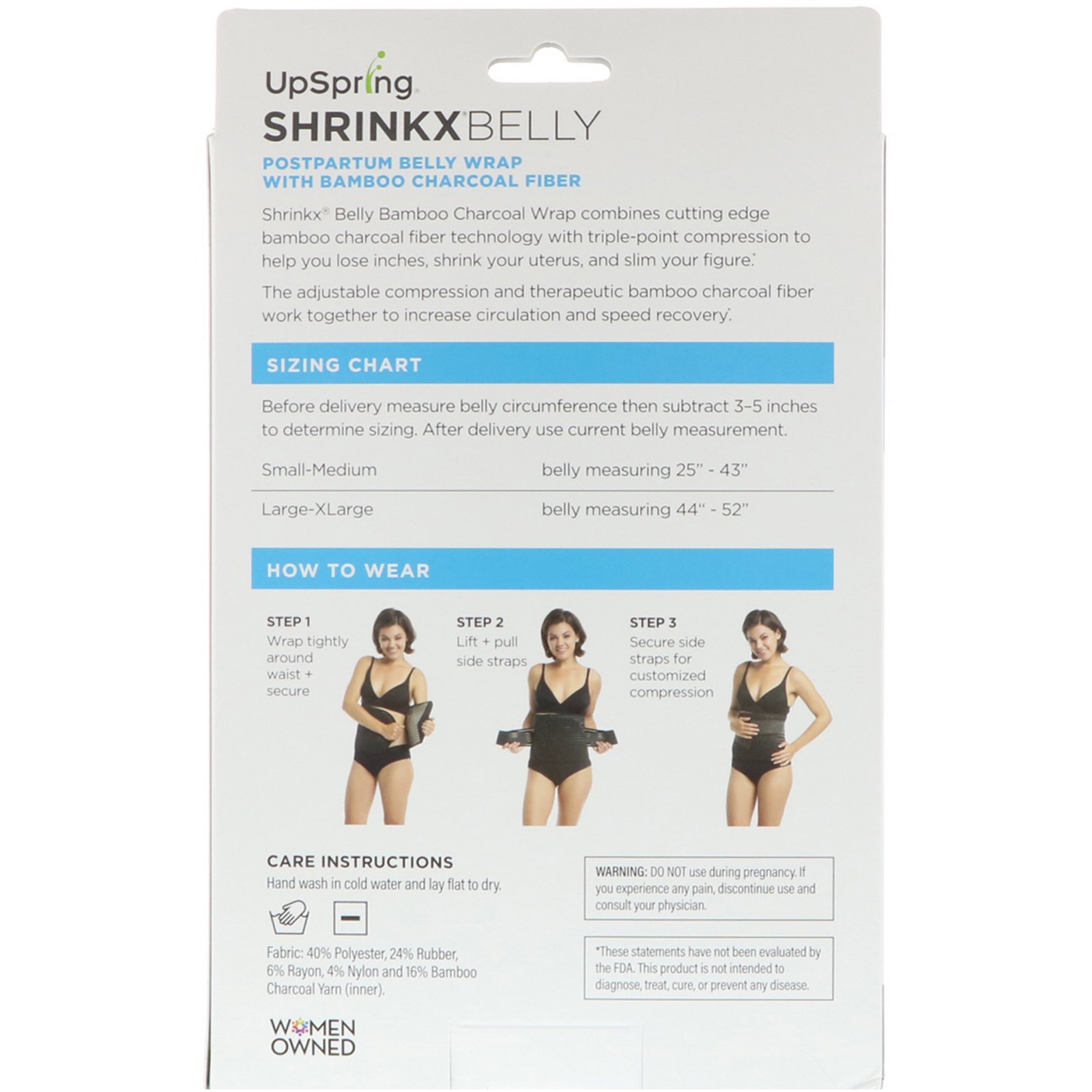 upspring baby shrinkx belly wrap