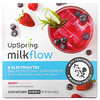 UpSpring, MilkFlow, Fenugreek & Blessed Thistle Supplement Drink, Berry, 16 Packets, (10 g) Each