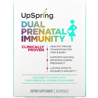 UpSpring, Dual Prenatal Immunity, Pränatale Immunität, dual, 30 Kapseln