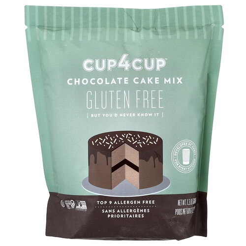Cup4Cup, Chocolate Cake Mix, Schokoladenkuchenmischung, glutenfrei, 600 g (1,3 lb.)