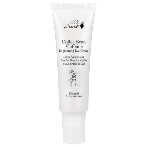 100% PURE, Aufhellende Augencreme mit Koffein, 30 ml