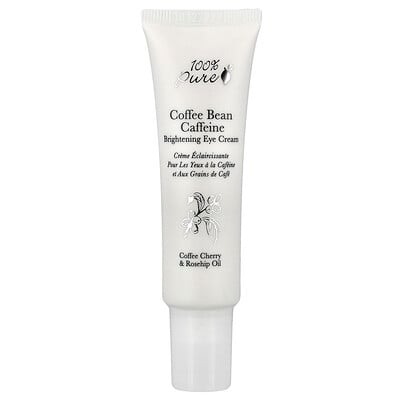 Product Image for 100% PURE, Coffee Bean Caffeine Brightening Eye Cream, 1 fl oz (30 ml)