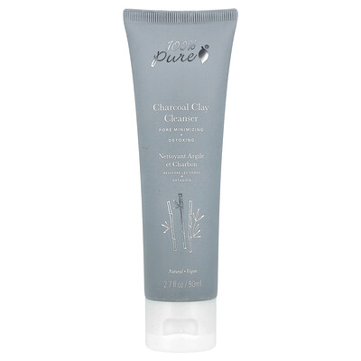 100% Pure Charcoal Clay Cleanser 2.7 fl oz (80 ml)