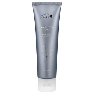 100% PURE, Charcoal Clay Detoxing Cleanser, 100 ml (3.4 fl oz)