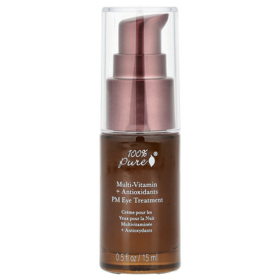 Product Image for 100% PURE, Multi-Vitamin PM Eye Serum, 0.5 fl oz (15 ml)
