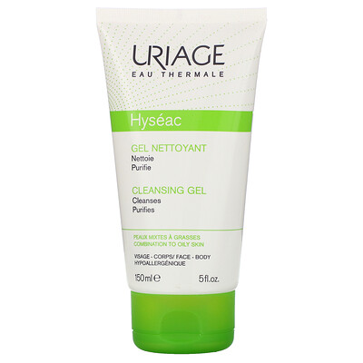 Uriage Hyseac, Cleansing Gel, 5 fl oz (150 ml)