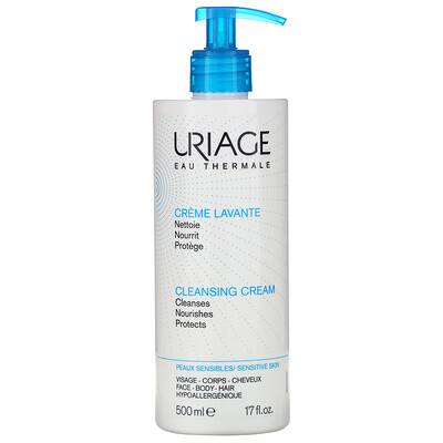 Uriage Cleansing Cream, 17 fl oz (500 ml)