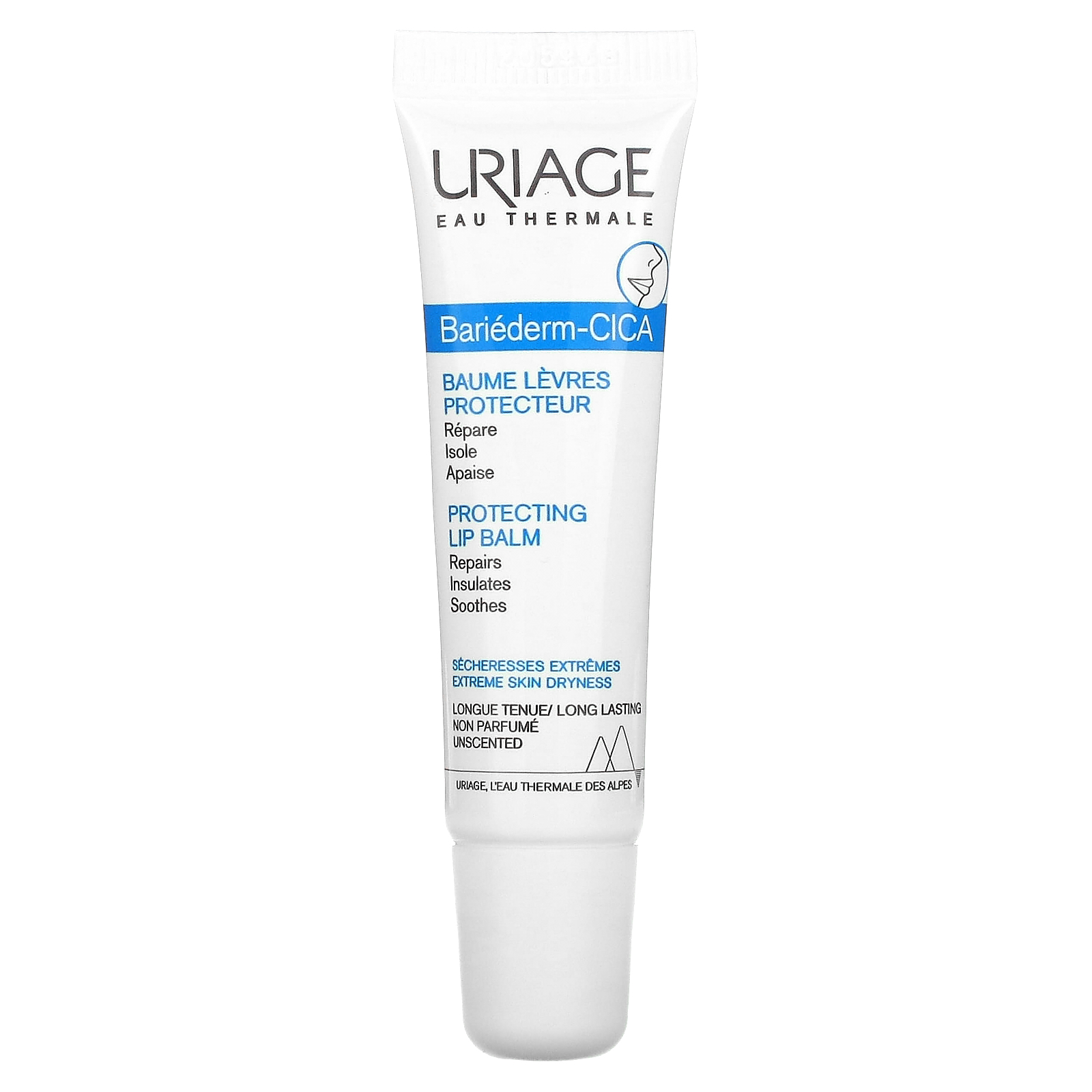 Uriage, BariedermCica, Protecting Lip Balm, Unscented, 0.5 fl oz (15 ml)