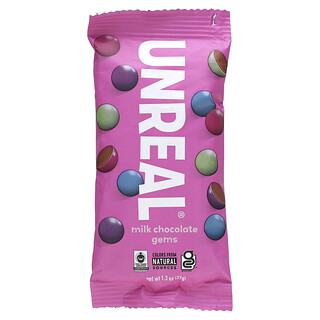 Unreal, Gemas de chocolate con leche, 37 g (1,3 oz)