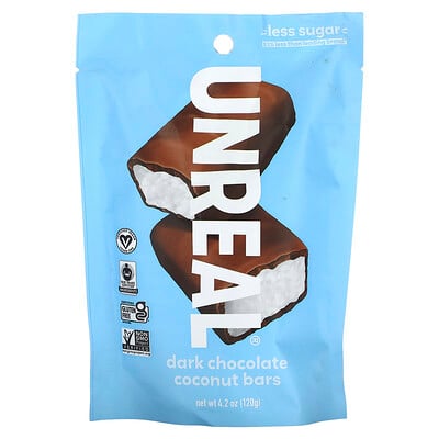 Unreal  Dark Chocolate Coconut Bars  4.2 oz (120 g)