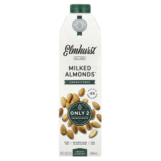 Elmhurst, Молочный миндаль™ без сахара, 946 мл