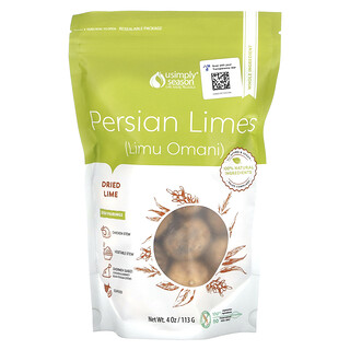 USimplySeason, Lima deshidratada, Limas persas (Limu omaní), enteras, 113 g (4 oz)