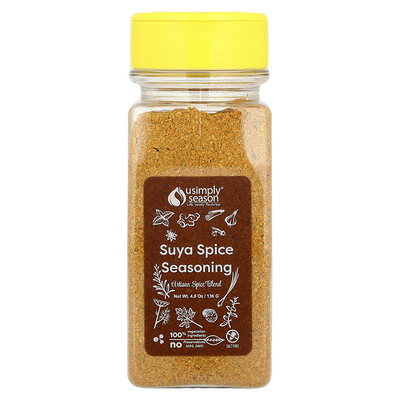 USimplySeason, Mezcla de especias artesanales, Condimento Suya Spice, 136 g (4,8 oz)