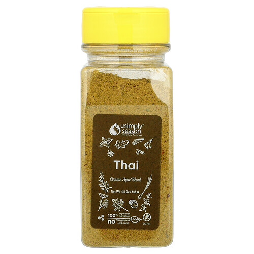 USimplySeason, Artisan Spice Blend, handwerkliche Gewürzmischung, Thai, 136 g (4,8 oz.)