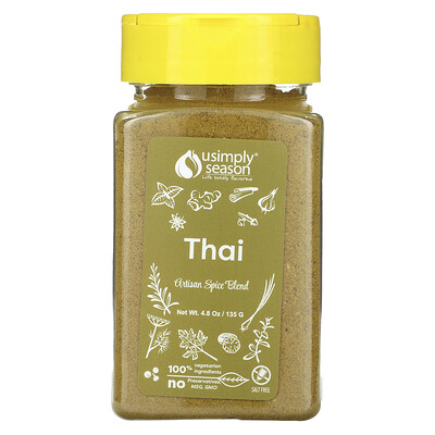 USimplySeason  Artisan Spice Blend  Thai  4.8 oz (135 g)